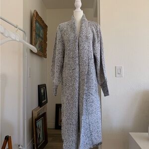 Vintage 1980’s boucle shawl collar duster with pockets